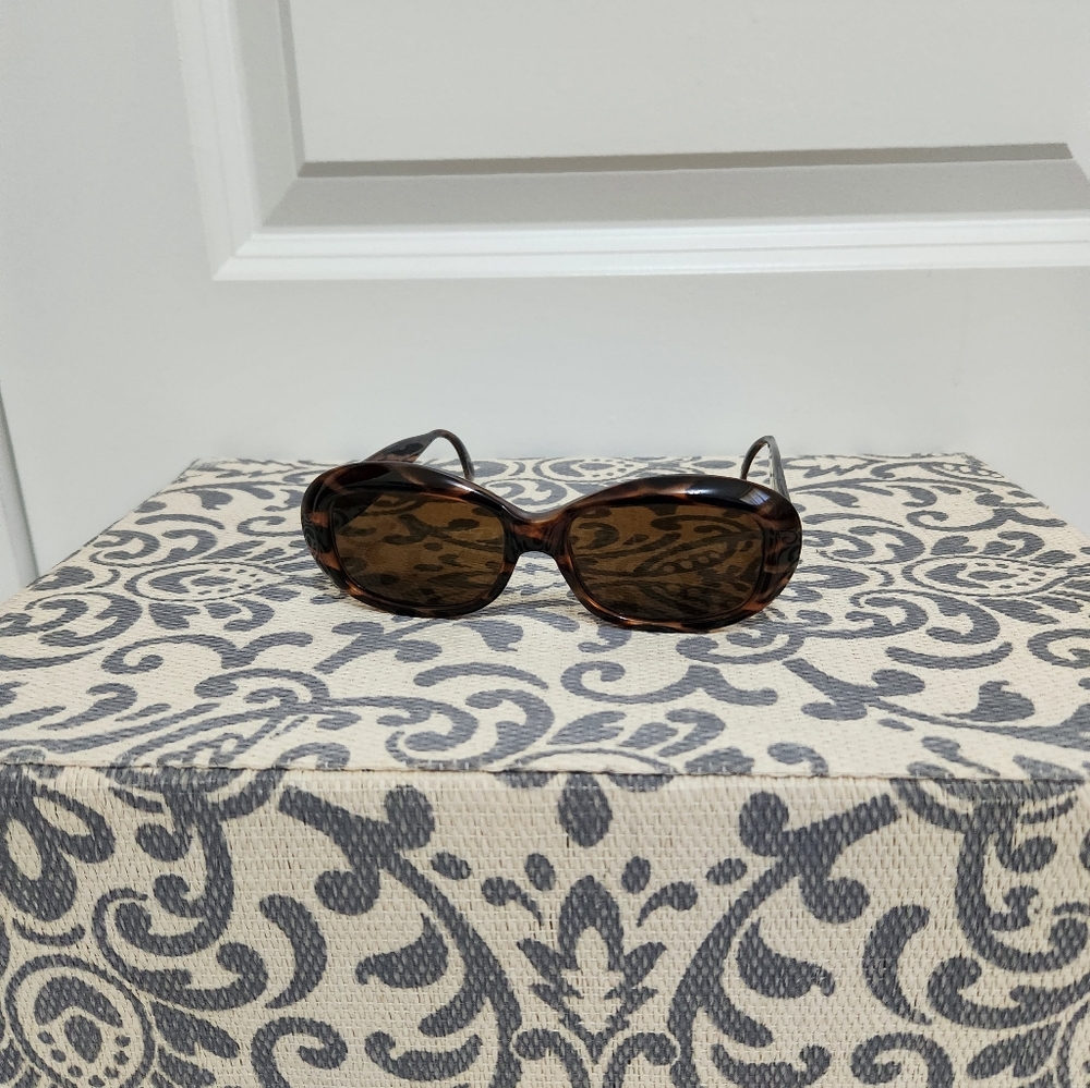 Vintage Ellen Tracy  Brown Oval Sunglasses - Picture 7 of 7